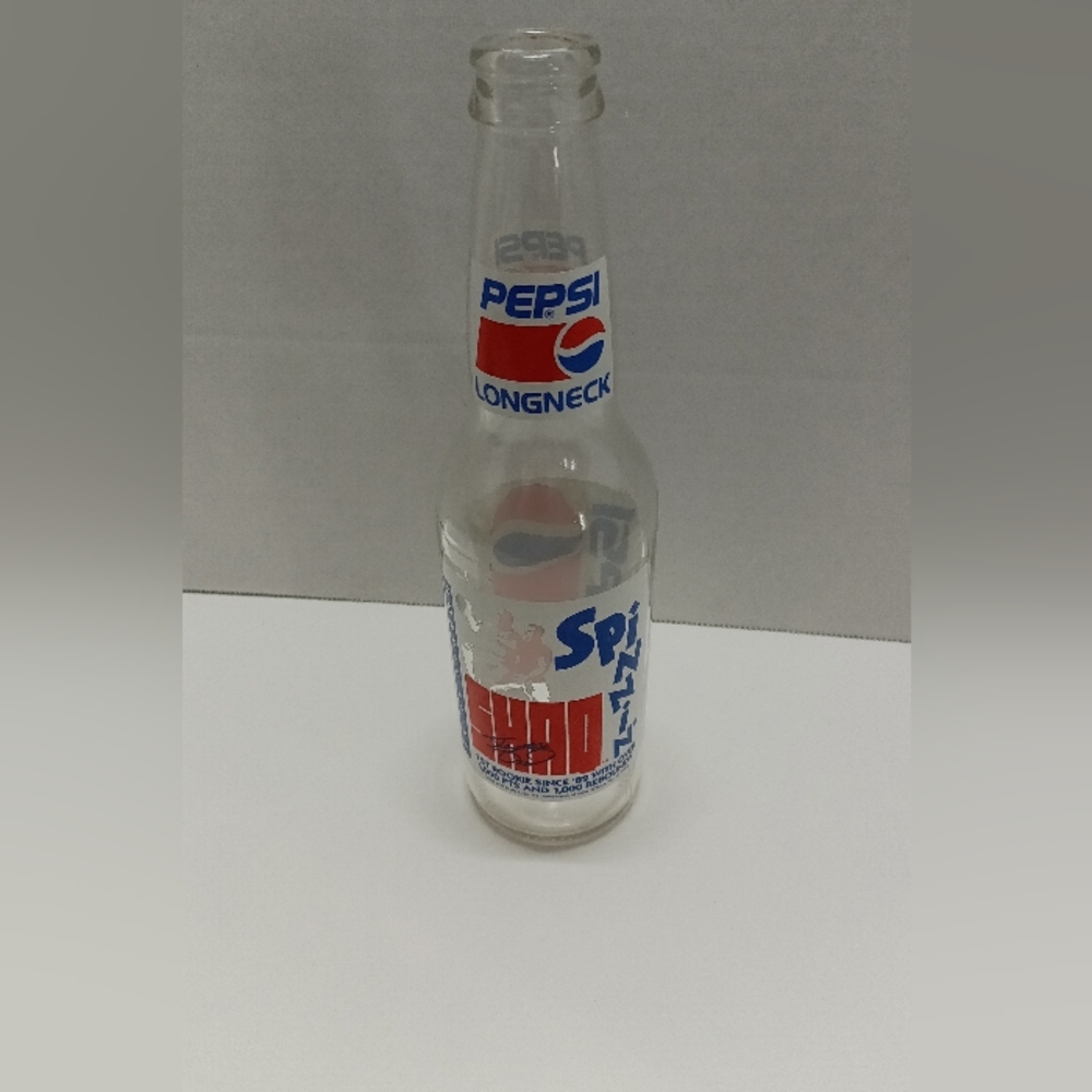 Pepsi Longneck Bottle with Shaquille O'Neal  Blue and Red '90s Logo